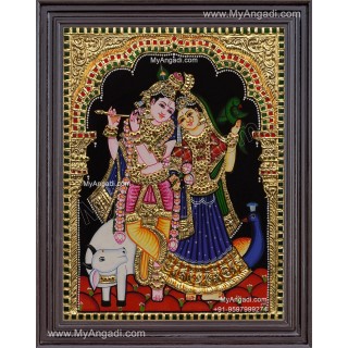 Radha Krishna Tanjore Painting