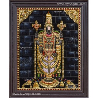 Tirupati  Venkatachalapathi Tanjore Painting