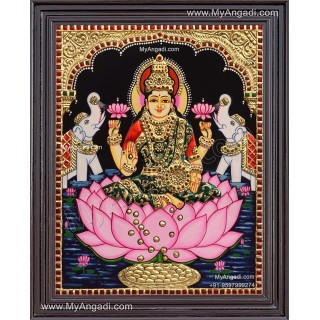 Gajalakshmi Tanjore Painting