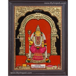 Sri Eluvakkari Amman Tanjore Painting