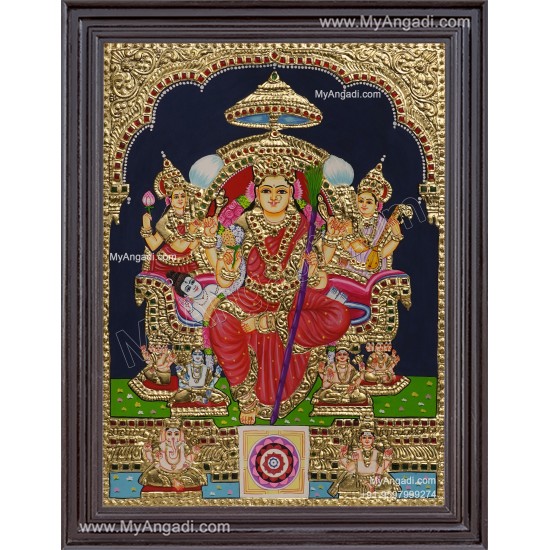 Raja Rajeshwari Tanjore Painting