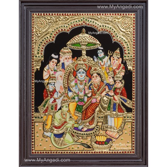 Ramar Pattabhisekam Tanjore Painting