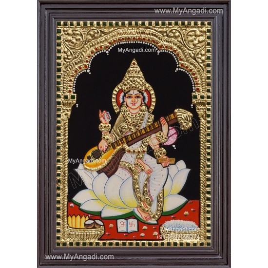 Saraswathi Tanjore Painting