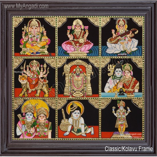 9 Panel Tanjore Painting