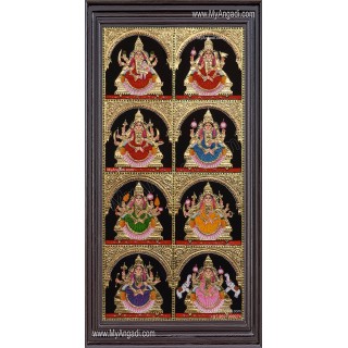 Ashta Lakshmi Tanjore Painting