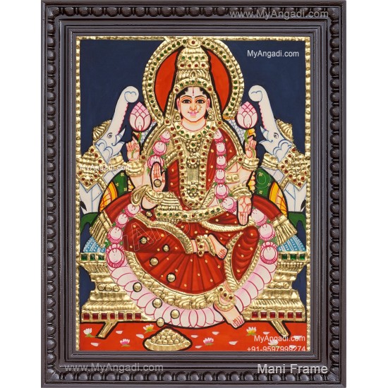 Gaja Lakshmi Tanjore Painting