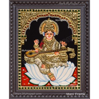 Saraswathi Tanjore Painting