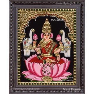 Gaja Lakshmi Tanjore Painting