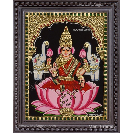 Gaja Lakshmi Tanjore Painting