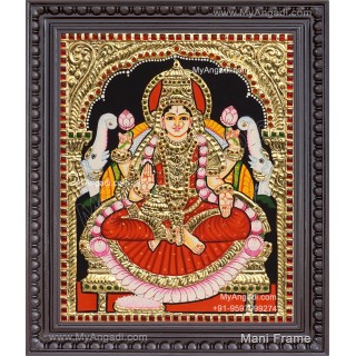 Gaja Lakshmi Tanjore Painting