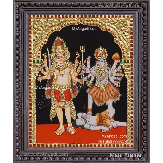 Veerabhadra Bhadrakali Tanjore Painting