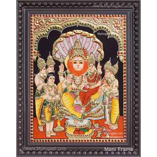 Lakshmi Narasimhar Tanjore Painting Lakshmi Narasimhar Tanjore Painting