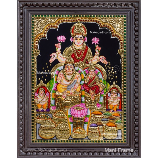 Kubera Lakshmi Tanjore Painting Kubera Lakshmi Tanjore Painting