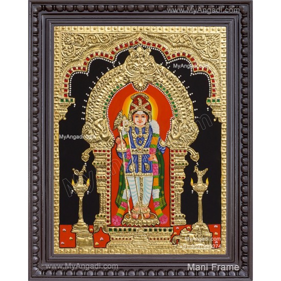 Raja Alangara Murugan Tanjore Painting