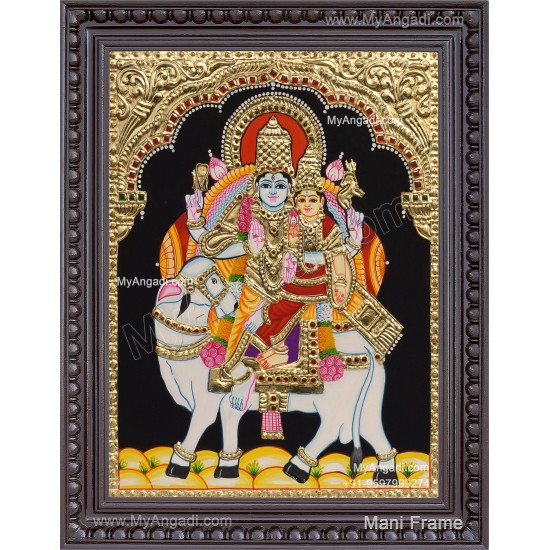 Pradhosam Sivan Parvathi Tanjore Painting