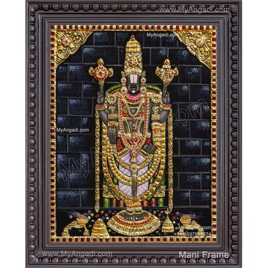 Tirupati  Venkatachalapathi Tanjore Painting