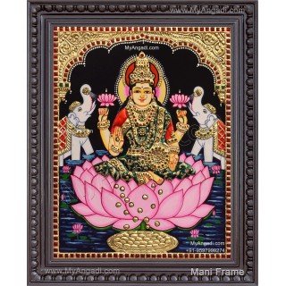 Gajalakshmi Tanjore Painting
