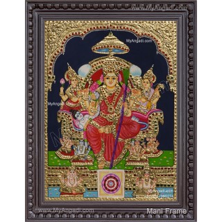 Raja Rajeshwari Tanjore Painting
