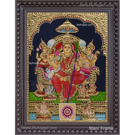 Raja Rajeshwari Tanjore Painting