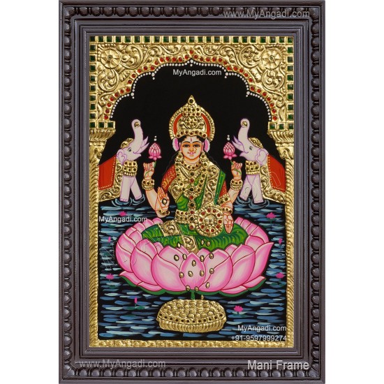 Gaja Lakshmi Tanjore Painting