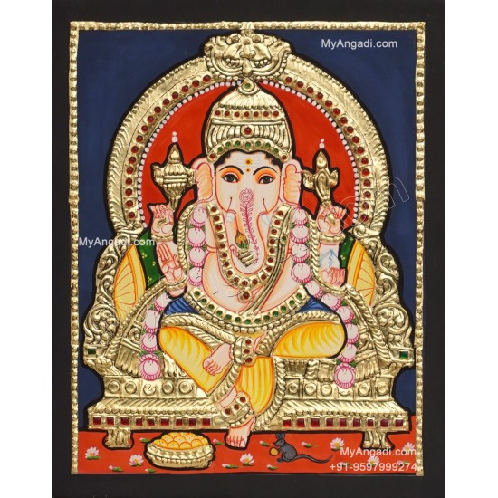 Ganesha Tanjore Painting