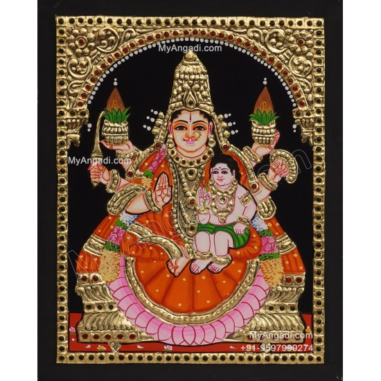 Santhana Lakshmi Tanjore Painting