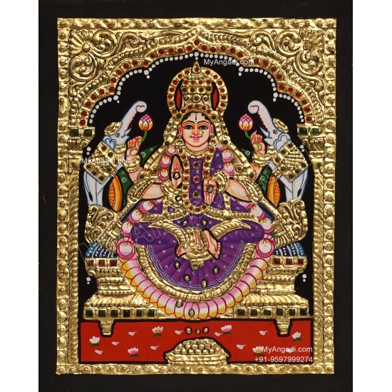 Gajalakshmi Tanjore Painting