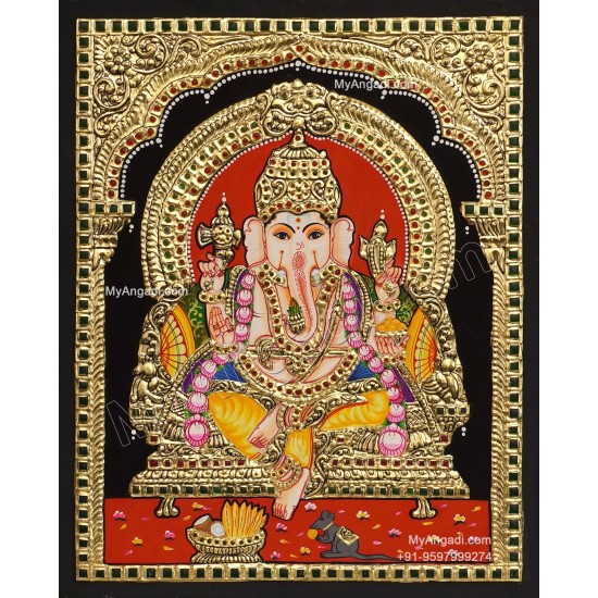 Ganesha Tajore Painting