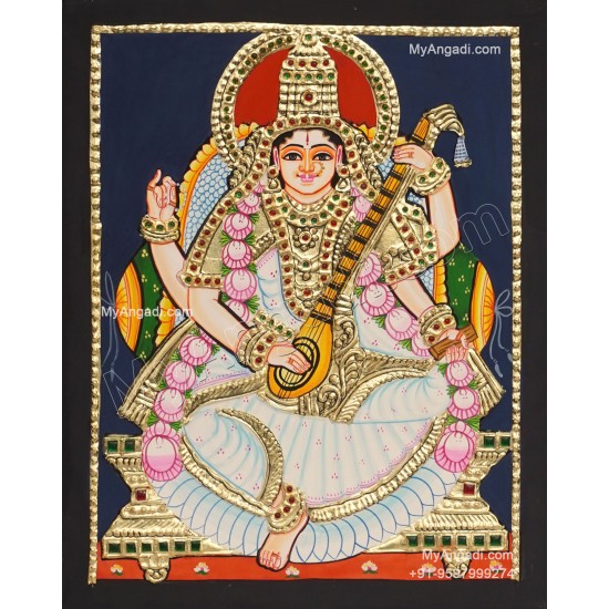 5 Set Ganesha Murugan Balaji Lakshmi Saraswathi Tanjore painting 5 Set Ganesha Murugan Balaji Lakshmi Saraswathi Tanjore painting