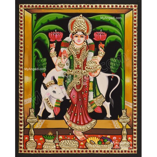 Graha Lakshmi Tanjore Painting