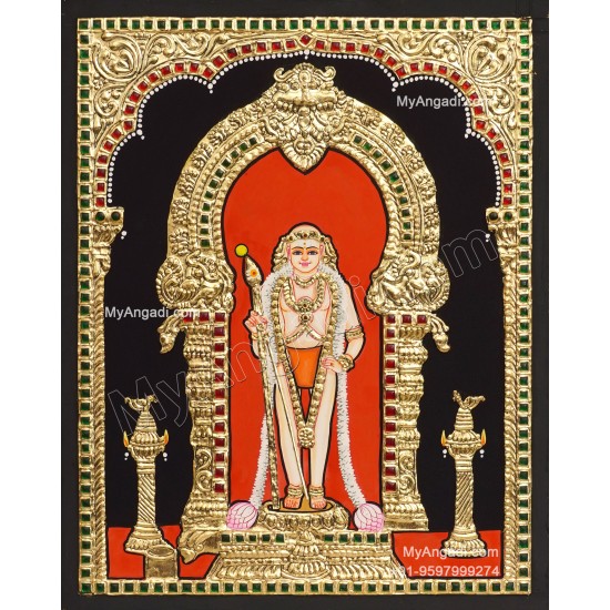 Aandi Murugan Tanjore Painting Aandi Murugan Tanjore Painting