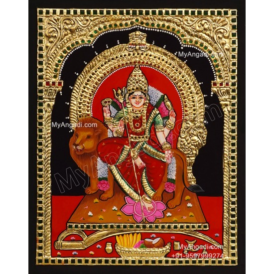 Chamundeeswari Tanjore Painting