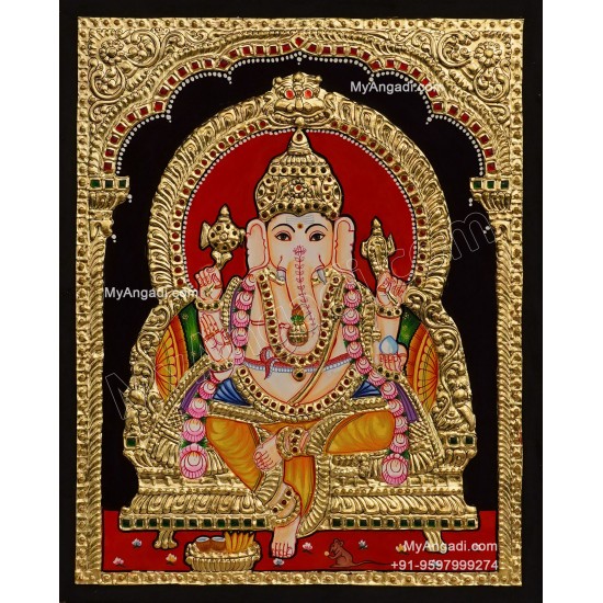 Ganesha  Tanjore Painting