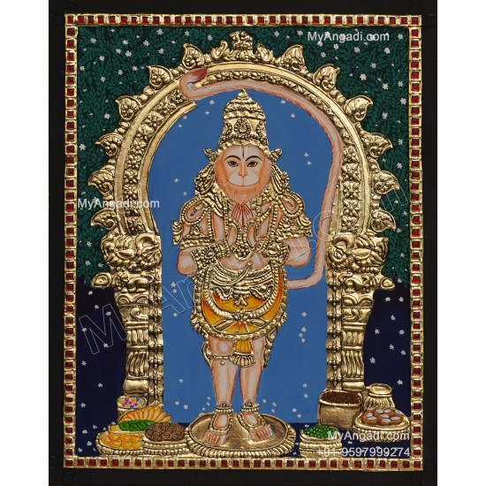 Hanuman Tanjore Painting