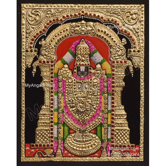 Venkateshwara  Swamy Tanjore Painting