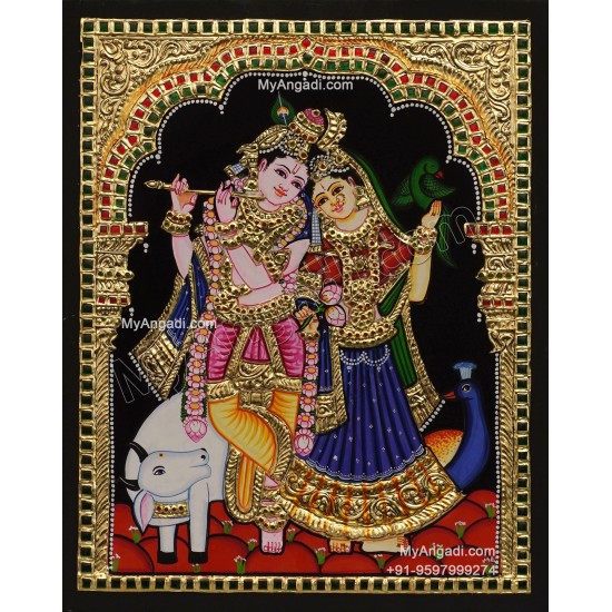 Radha Krishna Tanjore Painting