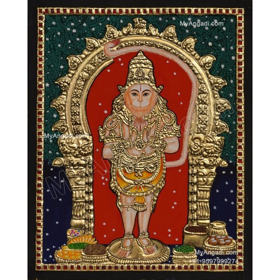 Hanuman Tanjore Painting