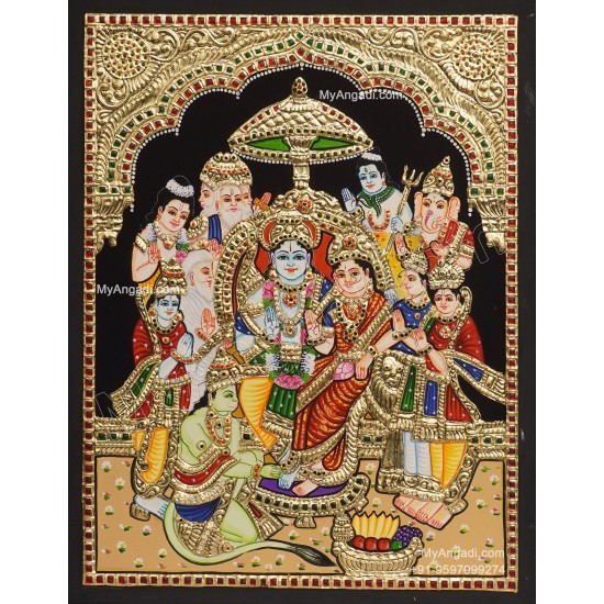 Ramar Pattabhisekam Tanjore Painting