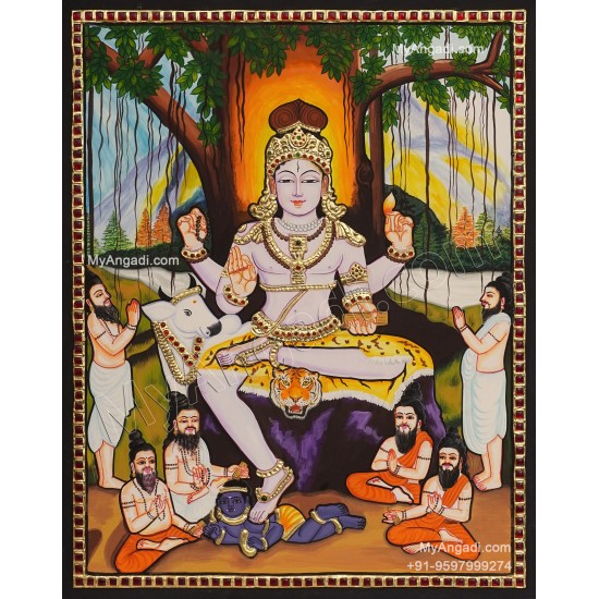 Dakshinamurthi Tanjore Painting