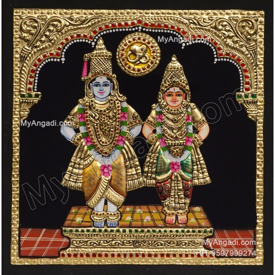 Pandurangan Rakhumai Tanjore Painting