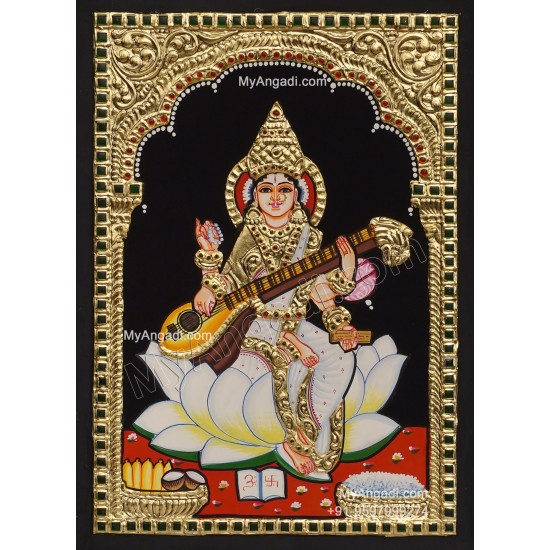 Saraswathi Tanjore Painting