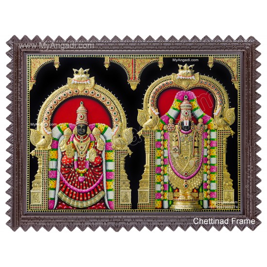 3D Balaji Thayar Tanjore Painting 3D Balaji Thayar Tanjore Painting