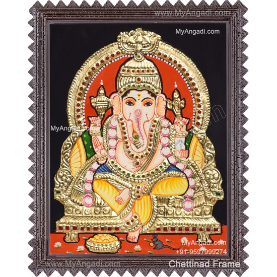 Ganesha Tanjore Painting