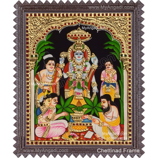 Sathya Narayana Swami Tanjore Painting