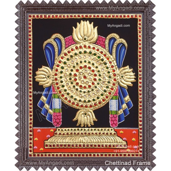 Chakram Tanjore Painting Chakram Tanjore Painting