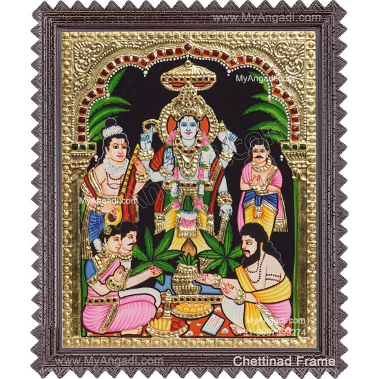 Sathya Narayana Swami Tanjore Painting