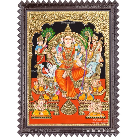 Raja Rajeshwari Tanjore Painting Raja Rajeshwari Tanjore Painting