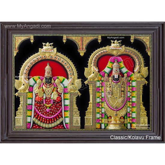 3D Balaji Thayar Tanjore Painting 3D Balaji Thayar Tanjore Painting