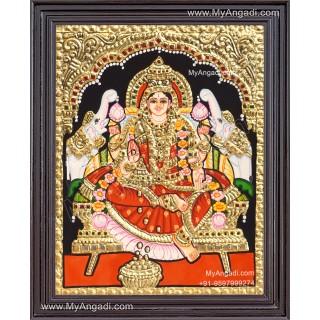 Gaja Lakshmi Tanjore Painting
