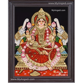 Gaja Lakshmi Tanjore Painting
